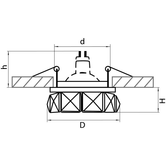 Светильник точечный встраиваемый декоративный Lightstar Onda 032702 Светильник точечный встраиваемый декоративный Lightstar Onda 032702