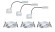 93970 EBL Set Coin LED dim ru schw 3x7W Al-ged