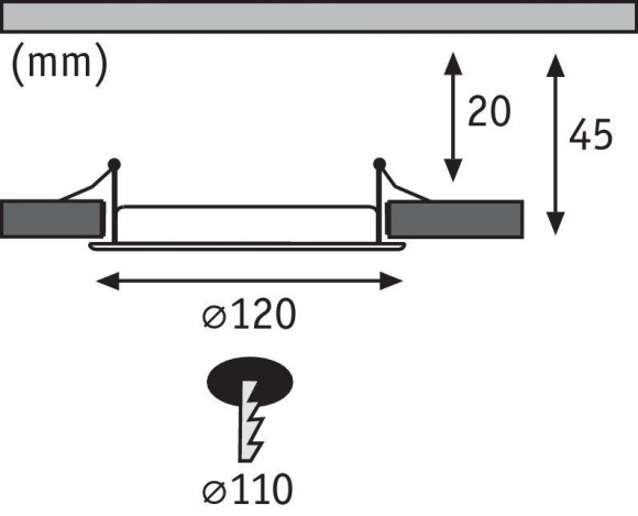Панель встраиваемая Paulmann SmartHome ZigBee D120мм 7Вт 300лм 2700-6500K LED 230В Белый 50071