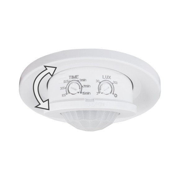 Инфракрасный датчик движения  8m 2,2-4m 800W IP20 360 Белый SNS-M-12 Elektrostandard