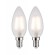 Светодиодная филаментная лампа Paulmann Свеча 3Вт E14 230В Матовый Теплый белый Комплект 2шт. 28636