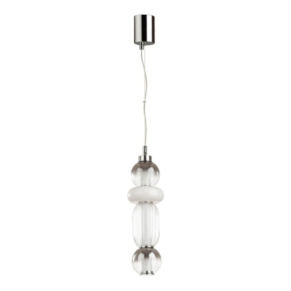 4827/18L PENDANT ODL21 007 хром/дымчатый/белый/прозрачный Подвес LED 18W BEANS