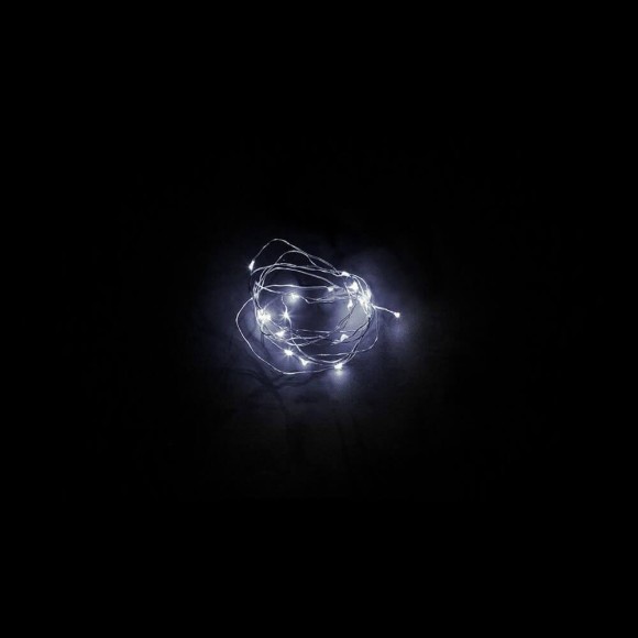 Светодиодная гирлянда Feron Линейная 2м 20LED холодный белый без мерцания CL570 32365