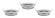 93645 Светильник 2Easy EBL Nova 3er rd schw  _W 51mm Eise
