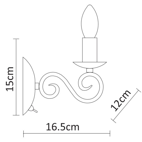 Бра Isabel a1129ap-1wh Arte Lamp