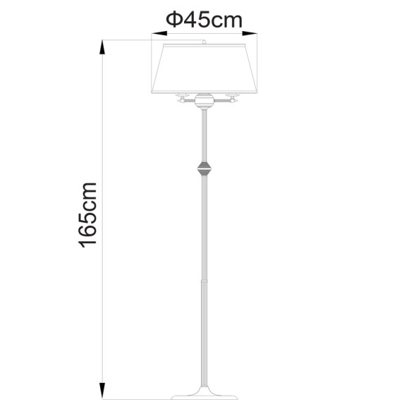 Торшер Alice a3579pn-3ab Arte Lamp