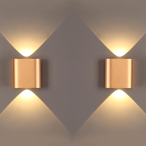 4212/2WL HIGHTECH ODL21 147 золот/металл Настен.светильник IP20 LED 2W 241Лм 3000K MAGNUM