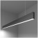 Линейный светодиодный подвесной односторонний светильник 128см 25Вт 6500К черная шагрень 101-200-30-128