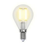 Лампа светодиодная филаментная E14 5W 3000K прозрачная LED-G45-5W/WW/E14/CL/MB GLM10TR