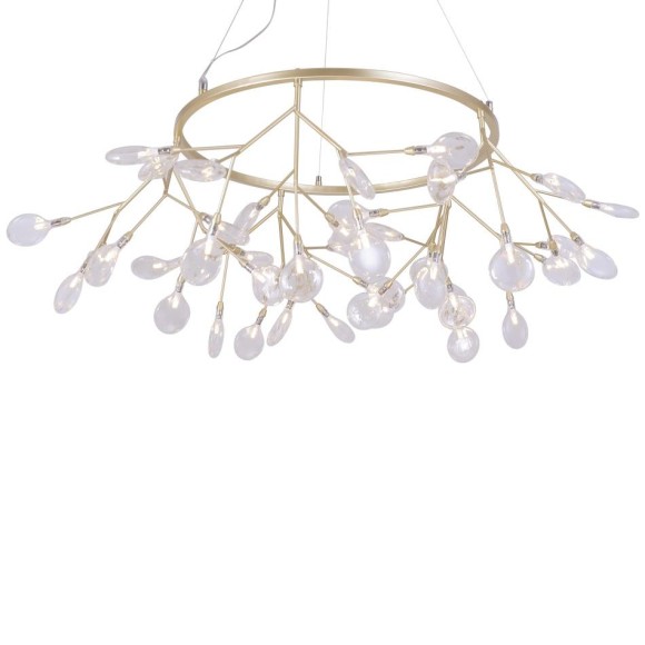 Подвесная люстра Crystal Lux Evita SP45 D Gold/Transparent