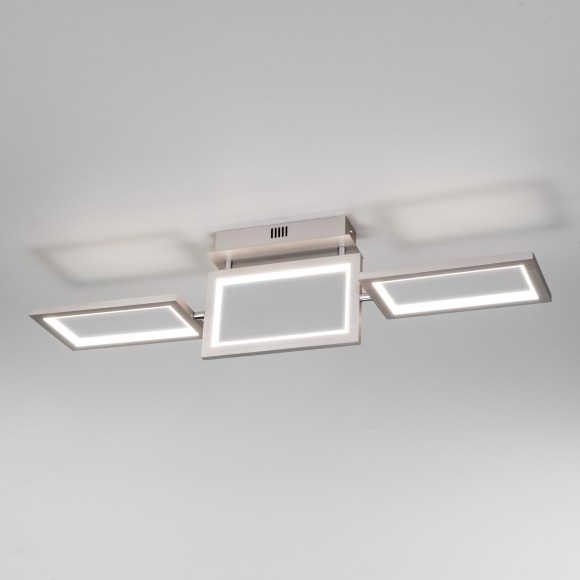 Потолочный светодиодный светильник 90223/3 матовое серебро