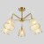 Потолочная люстра с поворотными рожками 60082/5 золотая бронза