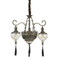 Подвесной светильник Ideal Lux Harem SP5 макс.5x60Вт Е27 IP20 230В Коричневый Металл/Стекло 115993