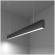 Линейный светодиодный подвесной односторонний светильник 103см 20Вт 6500К черная шагрень 101-200-30-103