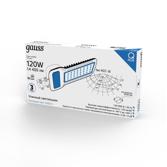 Консольный светильник Gauss 629535320 Консольный светильник Gauss 629535320