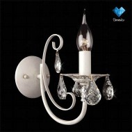 Бра с хрусталем 3305/1 белый с золотом / прозрачный хрусталь Бра с хрусталем 3305/1 белый с золотом / прозрачный хрусталь