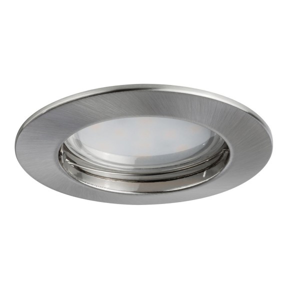 93975 Светильник встраиваемый EBL Set Coin LED rund st 1x6,8W Eis-g