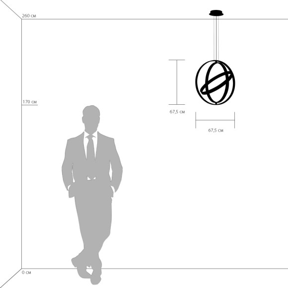 Люстра подвесная Saturno Lightstar 747144 Люстра подвесная Saturno Lightstar 747144