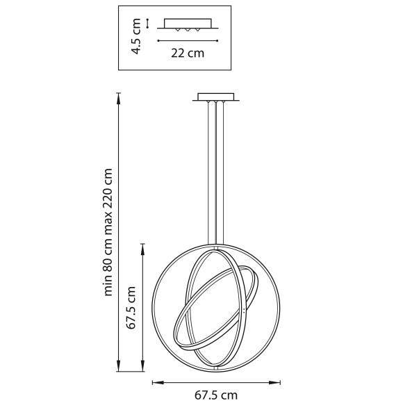 Люстра подвесная Saturno Lightstar 747144 Люстра подвесная Saturno Lightstar 747144