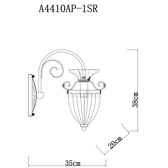Бра Schelenberg a4410ap-1sr Arte Lamp