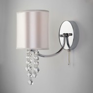 Бра Eurosvet Cornella 10084/1 хром/прозрачный хрусталь Strotskis Бра Eurosvet Cornella 10084/1 хром/прозрачный хрусталь Strotskis