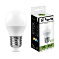 Лампа светодиодная Feron E27 5W 4000K Шар Матовая LB-38 25405 Лампа светодиодная Feron E27 5W 4000K Шар Матовая LB-38 25405