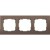 Рамка на 3 поста (коричневый алюминий) Werkel WL11-Frame-03