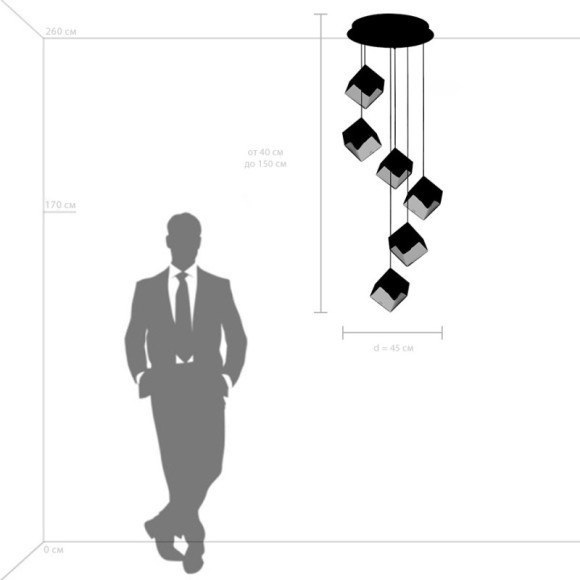 Каскадная люстра Lightstar 805569