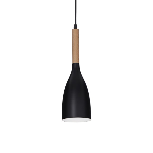 Подвесной светильник Ideal Lux Manhattan SP1 макс.40Вт Е14 IP20 230В Черный Металл/Дерево 110752