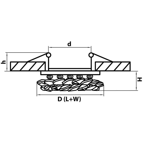 Светильник точечный встраиваемый декоративный Lightstar Onora 030302