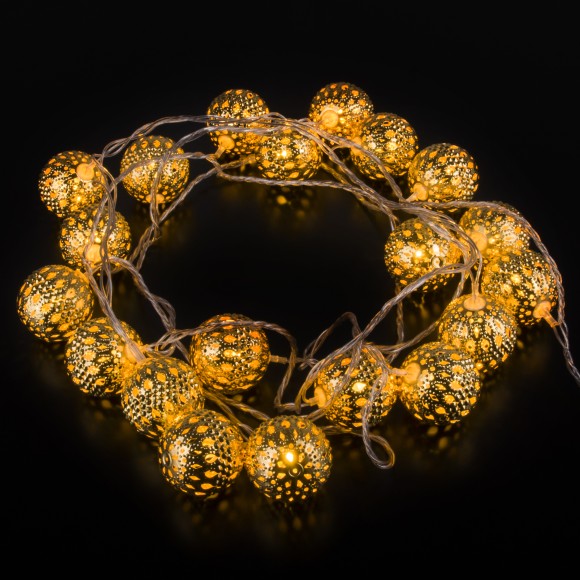Гирлянда нить  золото/теплый белый с эффектом мерцания 2,8м IP20 400-003 золото/теплый белый с эффектом мерцания
