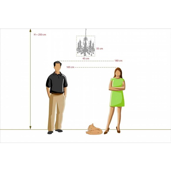 Люстра подвесная с хрусталём Барселона MW-Light 313010105