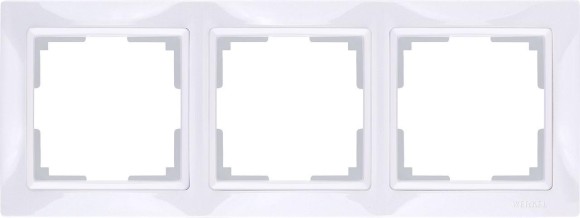 Рамка на 3 поста (белый, basic) Werkel WL03-Frame-03