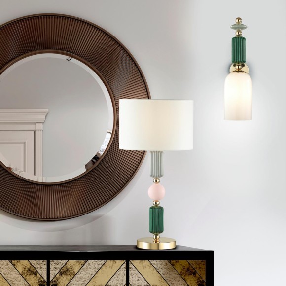 4861/1T CLASSIC ODL_EX21 золото/раноцветн./керамика/абажур Настольная лампа E27 1*60W CANDY 4861/1T CLASSIC ODL_EX21 золото/раноцветн./керамика/абажур Настольная лампа E27 1*60W CANDY