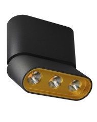 Светодиодный спот Lumien Hall Фергус 8005/3CS-BK-GD Светодиодный спот Lumien Hall Фергус 8005/3CS-BK-GD