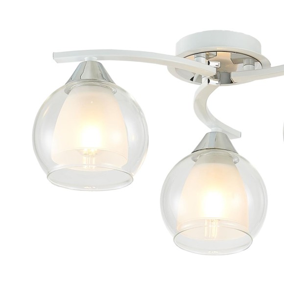 CL152130 Кристи Белый+Хром Св-к Люстра CL152130 Кристи Белый+Хром Св-к Люстра