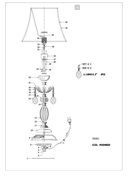 Настольная Лампа Fiocco 701911 Osgona Инструкция Настольная Лампа Fiocco 701911 Osgona Инструкция