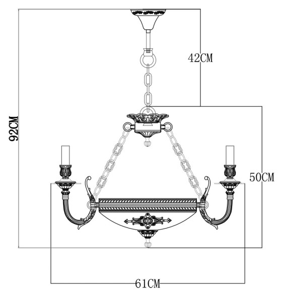 Люстра Luisa a5966lm-6wg Arte Lamp Люстра Luisa a5966lm-6wg Arte Lamp