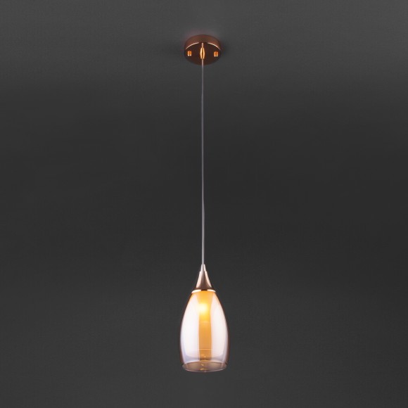 Подвесной светильник со стеклянным плафоном 50085/1 золото Подвесной светильник со стеклянным плафоном 50085/1 золото