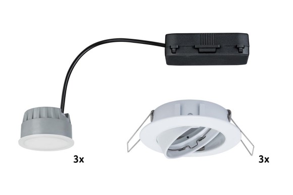 92831 Светильник-комплект Coin dim sat Ø LED 3x7W, белый 92831 Светильник-комплект Coin dim sat Ø LED 3x7W, белый