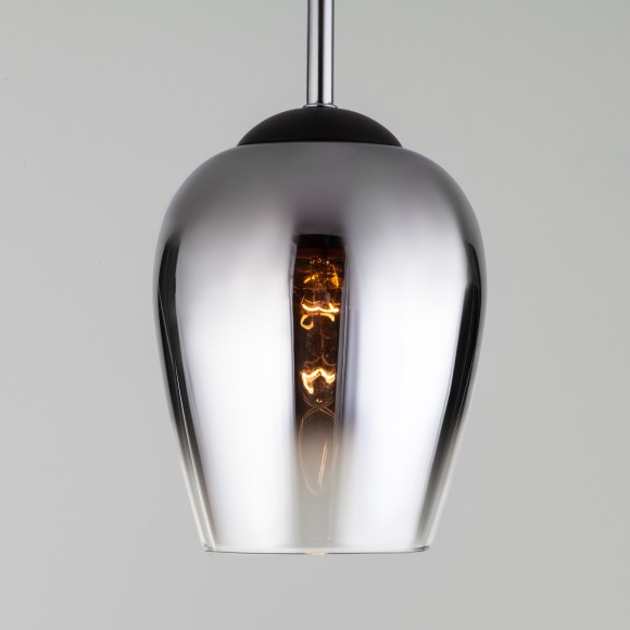 Подвесной светильник со стеклянным плафоном 50086/1 хром Подвесной светильник со стеклянным плафоном 50086/1 хром