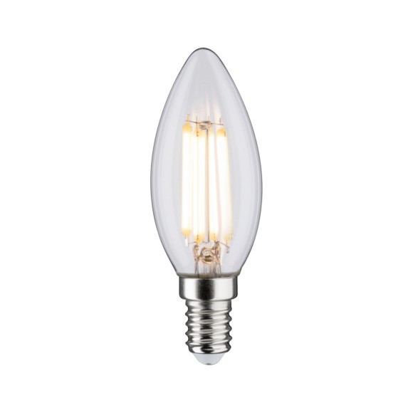 Лампа филаментная Paulmann Свеча 6.5Вт Е14 230В Прозрачный Теплый белый 28643