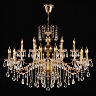 Люстра с хрусталем 3600/18 золото Strotskis