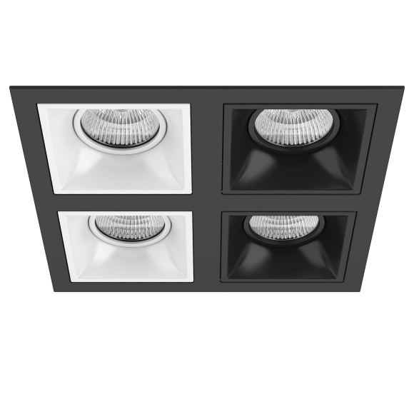 Комплект из светильников и рамки DOMINO Domino Lightstar D54706060707