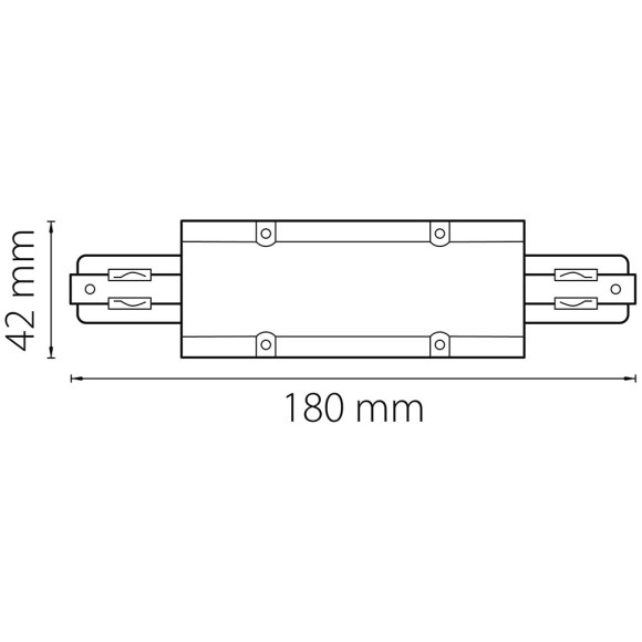 Соединитель большой прямой 3-фазы Lightstar Barra 504186