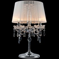 Настольная лампа 2045/3T хром/белый