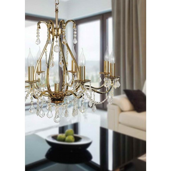 Подвесная люстра Arti Lampadari Ercolano E 1.1.8.602 G Подвесная люстра Arti Lampadari Ercolano E 1.1.8.602 G