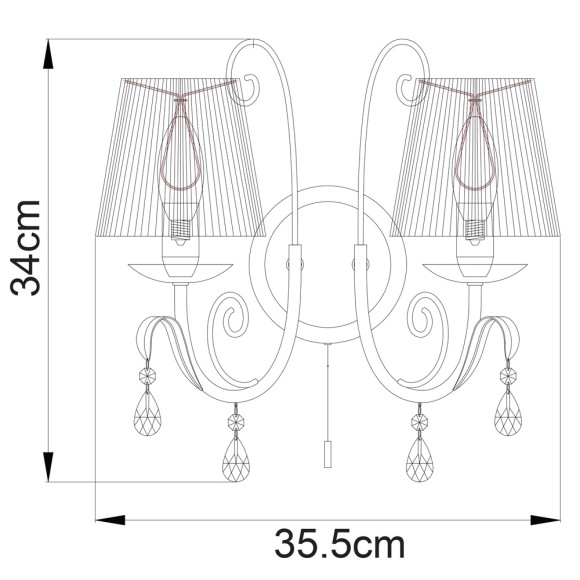Бра Romana Snow a1743ap-2wh Arte Lamp Бра Romana Snow a1743ap-2wh Arte Lamp
