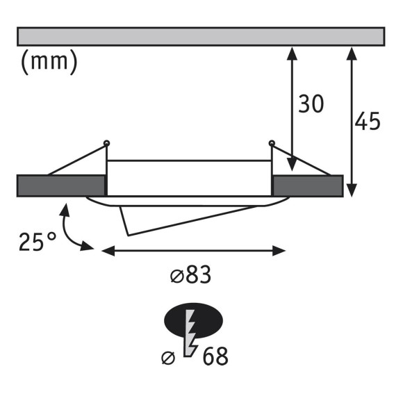 92834 Светильник Prem EBL Coin dim sat Ø LED 1x5,8 schw E 92834 Светильник Prem EBL Coin dim sat Ø LED 1x5,8 schw E