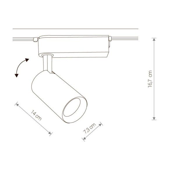 Трековый светодиодный светильник Nowodvorski Profile Iris 9009